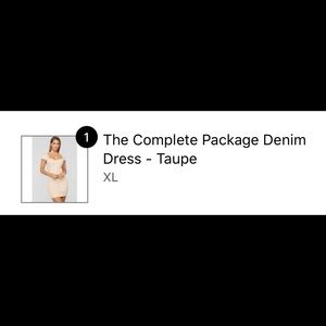Fashion Nova- The Complete Package Denim Dress